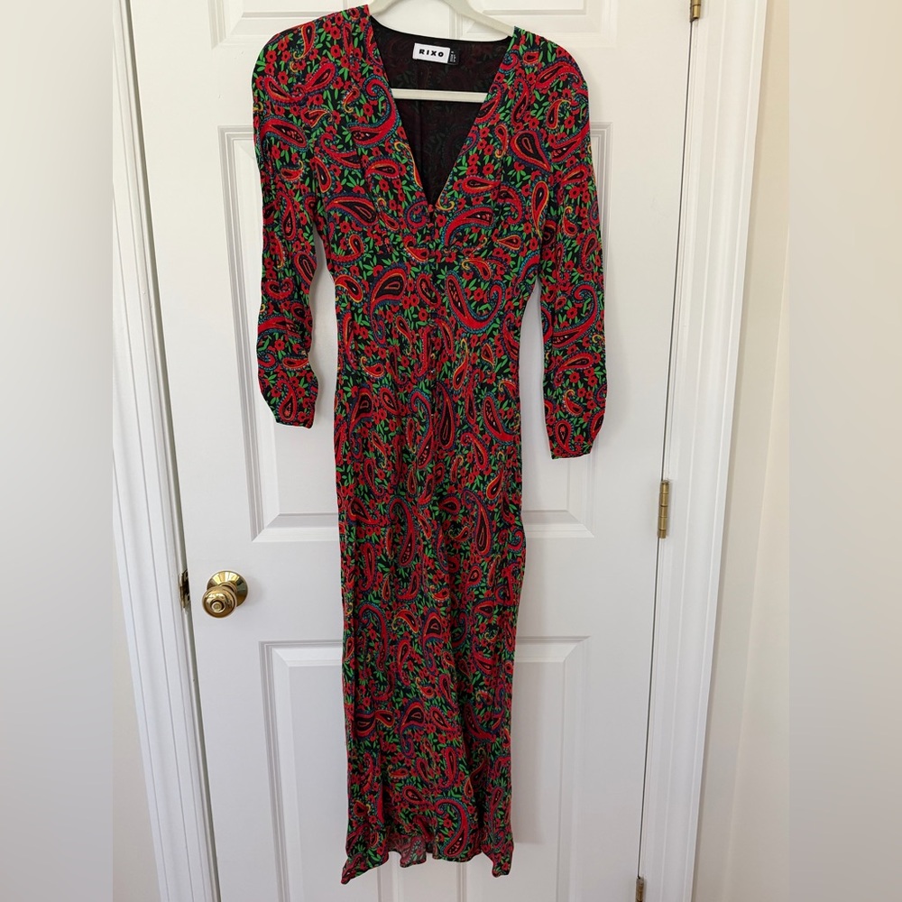 Rixo Paisley Floral Dress EUC - Picture 2 of 5